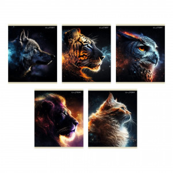 Caiet A5 48f Космические животные ТК2ЛФ489178 patr