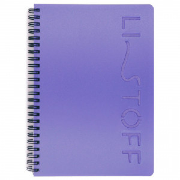 Caiet A5 80f LISTOFF STYLE. 1 ТПЛС580131 patr. spirala