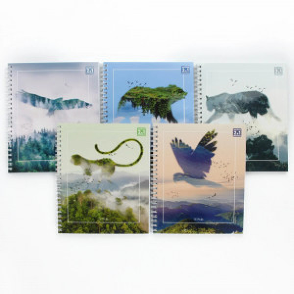 Caiet A5 96f 2 coperte Тайны дикой природы ТСЛ968859 patr spirala