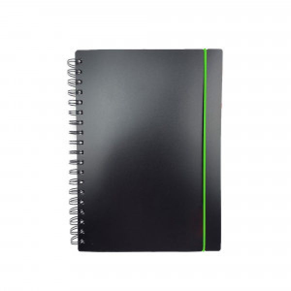 Caiet A6 80 foi patr Favorite Black. No 2 ТПФВ680194 spirala