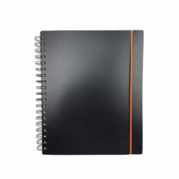 Caiet A6 80f Favorite Black. No 1 ТПФВ680193 patr, spirala, elastic