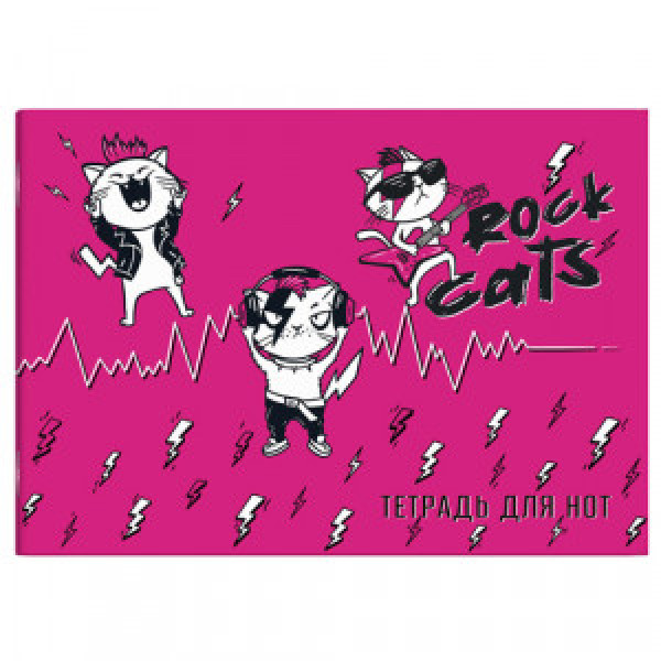 Caiet de note  A4 16 foi РОК-КОТЫ 63496