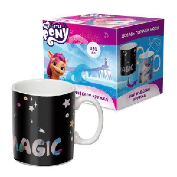 Cana ceramica in cutie cadou 330ml My Little Pony: Новое поколение Голубая