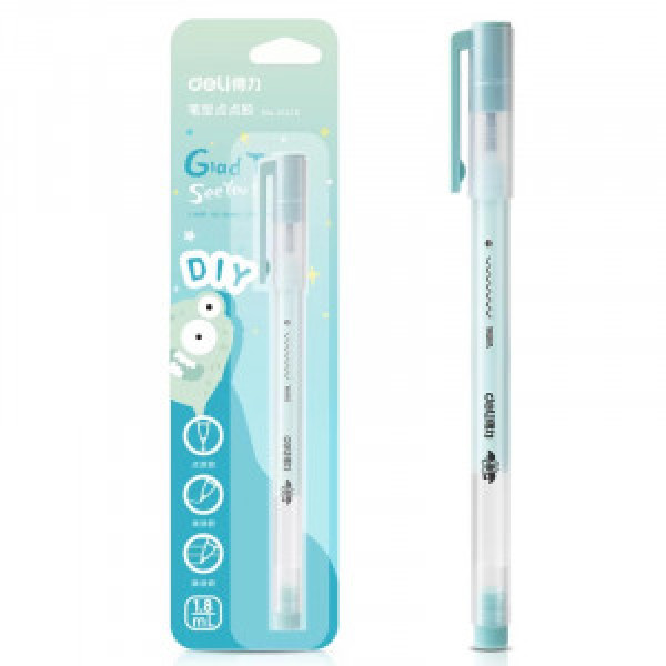 Clei lichid DELI, 1.8ml, pix albastru DLJS110 (24)