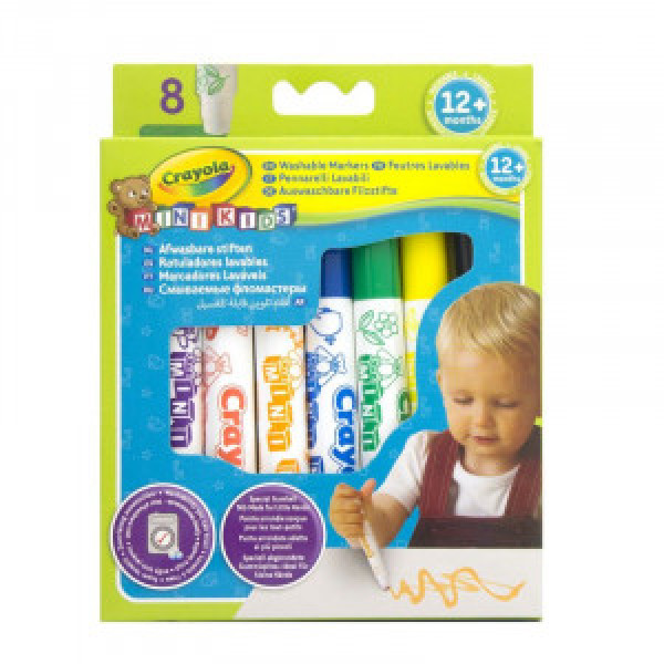Crayola Set 8 Carioci MINIKIDS 8 first markers 8324