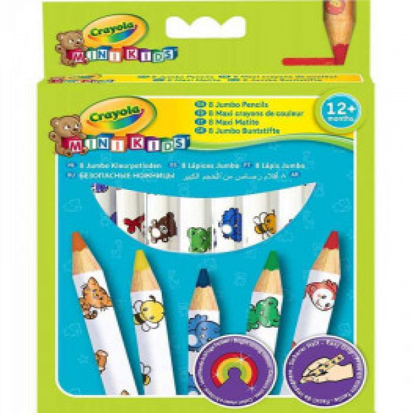 Creioane color CR MINIKIDS 8 Jumbo pencils 3678