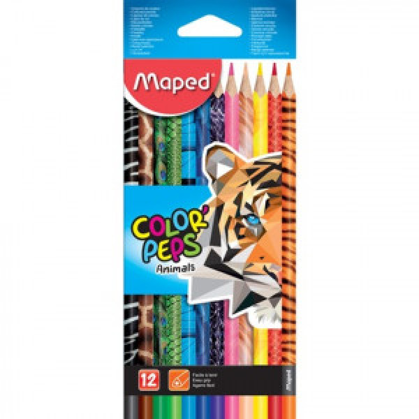 Creioane colorate MAPED Animals 12 culori_832212FC