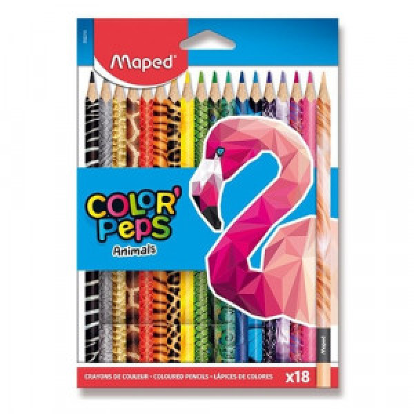 Creioane colorate MAPED Animals 18 culori_832218FC