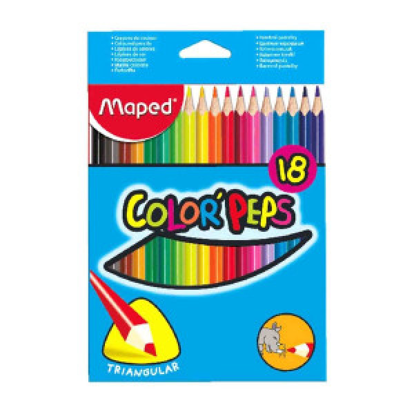 Creioane colorate MAPED Star 18 culori_183218FC