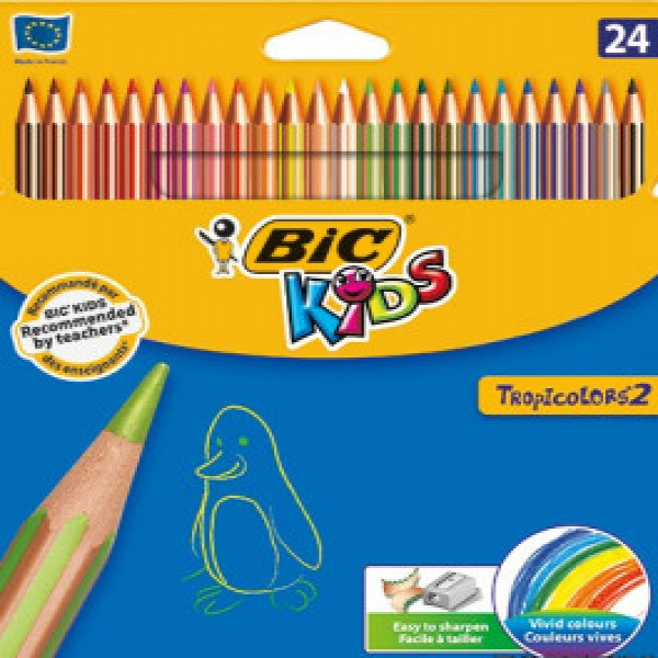 Creioane colorate Tropicolors2 P/24