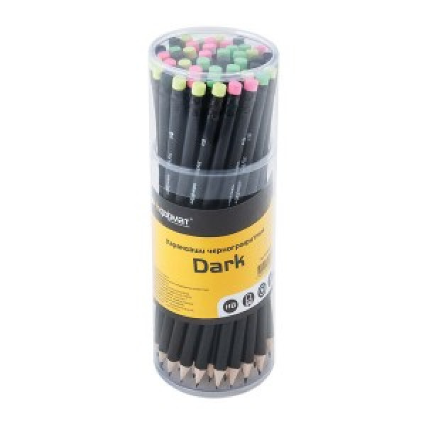 Creion simplu DARK cu radiera (48 buc in tub)