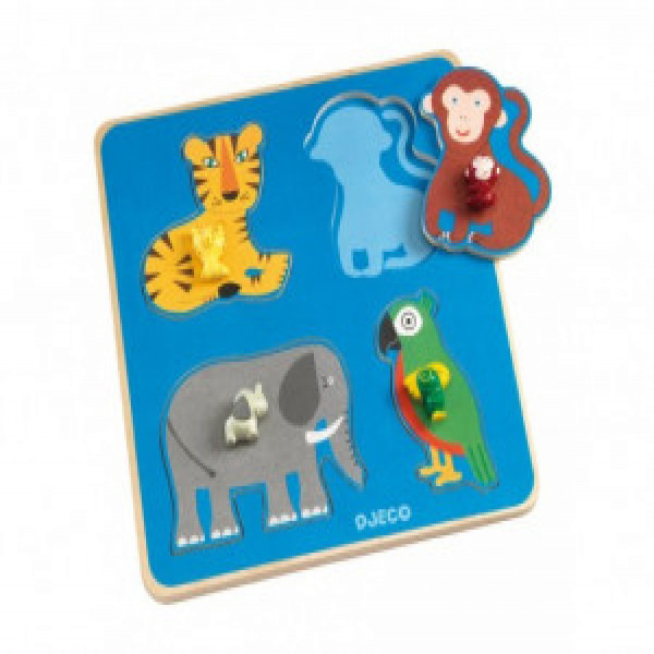 DJ01062 Puzzle din lemn - Family Jungle