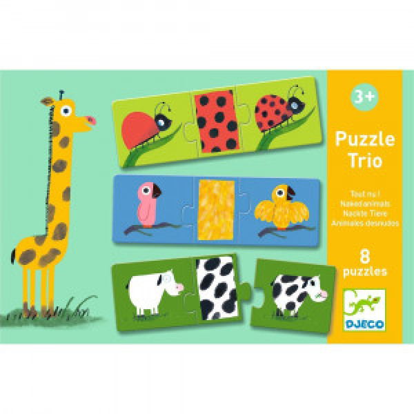 DJ08186 PUZZLE TRIO - Animale dezbracate