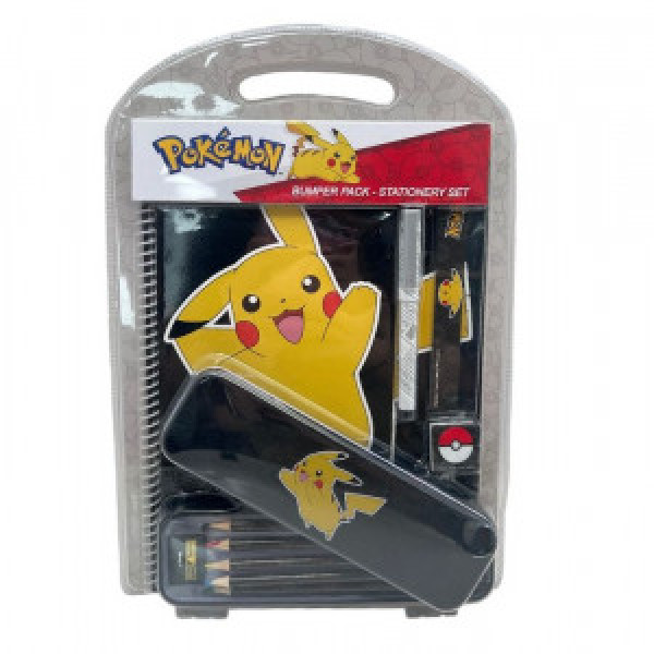 EUROMIC POKEMON bumper set with tin case and A5 notebook 61506884