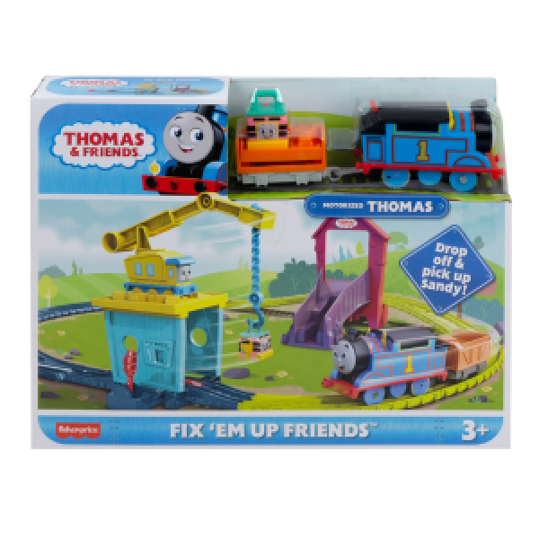 HDY58 Set de tren si pista Thomas Friends, alimentare cu baterii