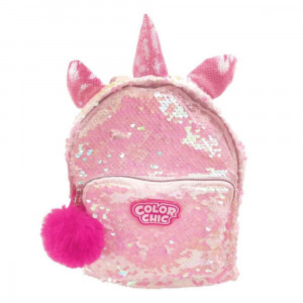 INT4340 Color Chic - Ghiozdan Unicorn Cu Paiete