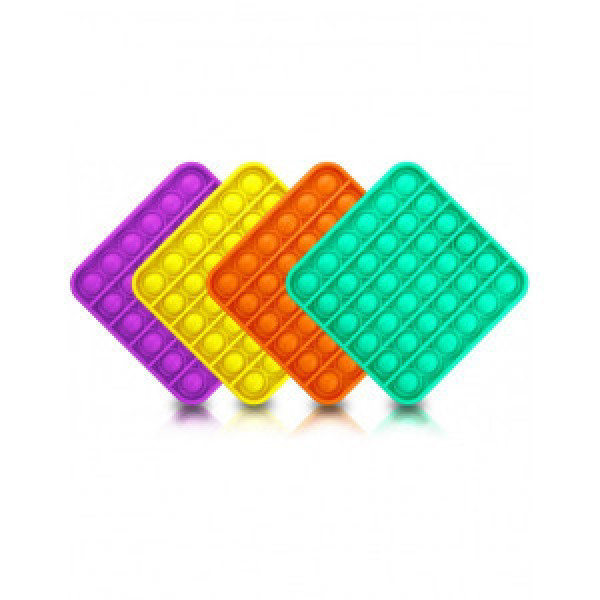 Jucarie Pop it & Flip it Patrat multicolor Curcubeu 057255