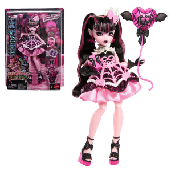 JBG74 Set de joaca Monster High Scary Sweet Birthday, Draculaura cu accesorii