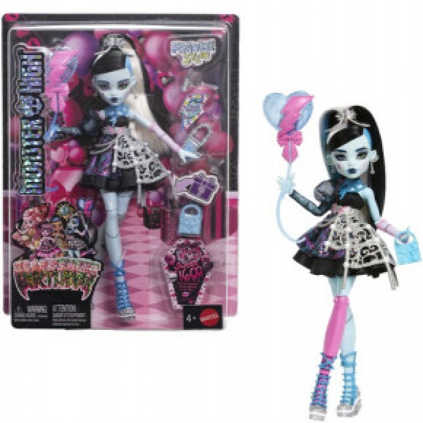 JBG75 Set de joaca Monster High Scary Sweet Birthday, Frankie Stein cu accesorii