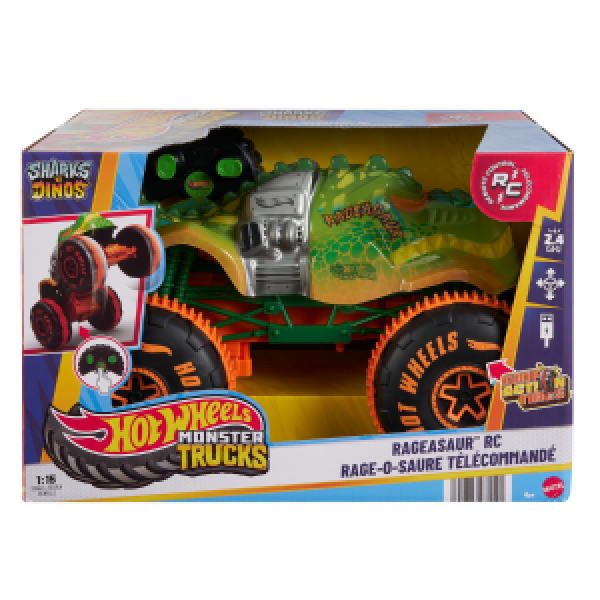 JBH03 Hot Wheels Monster Trucks 1:15 RC Rageasaur