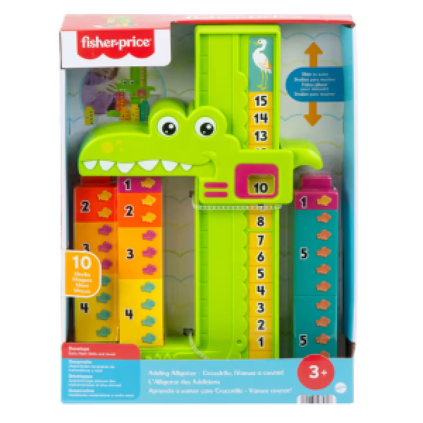 JCT13 Jucarie educativa „Aligatorul care aduna” de la Fisher-Price