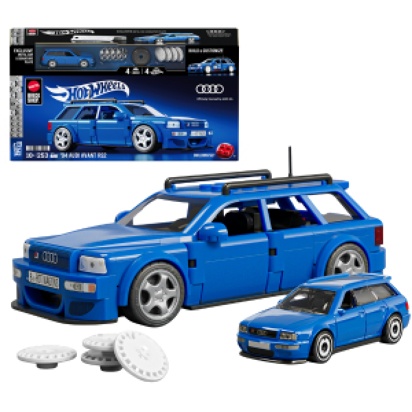 JGR28 Set de constructie Hot Wheels – ’94 Audi Avant RS2, scara 1:32