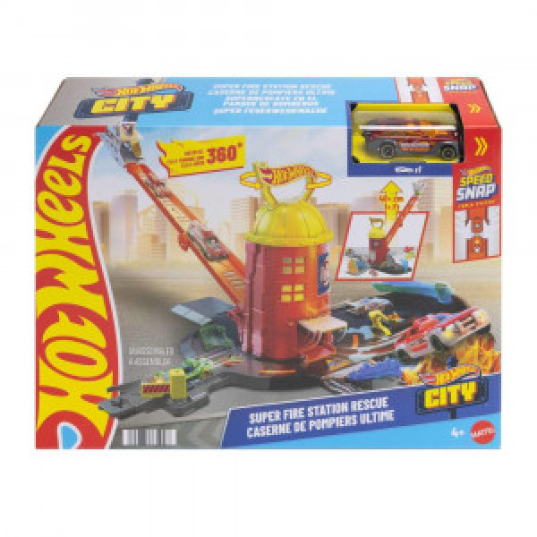 JHL95 Set Hot Wheels Statie de pompieri