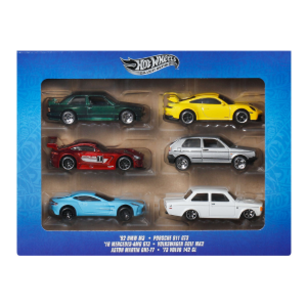 JLB25 Set 6x Hot Wheels Silver Series 1:64