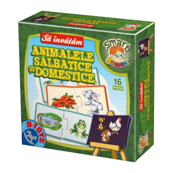 Joc educativ Sa invatam animalele  puzzle 16 p 50793