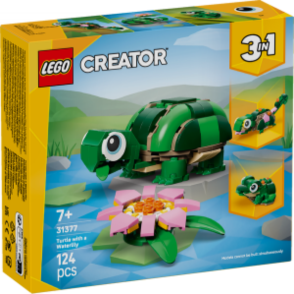 Lego 31377 TURTLE WITH A WATER LILY FLOWER