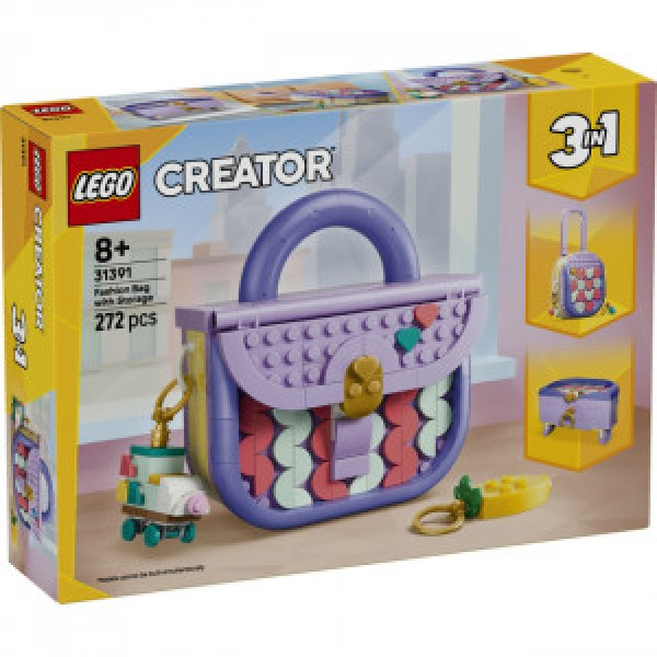 Lego 31391 Creator 3in1 Art Fashion Bag with Storage
