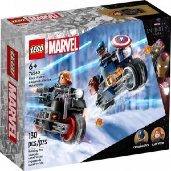 Lego 76260 BLACK WIDOW & CAPTAIN AMERICA MOTORCYCLE SUPER HEROES