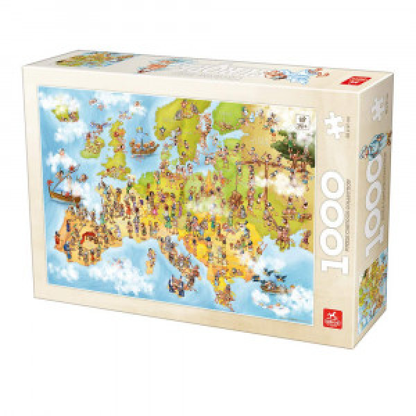 Puzzle 1000 Europe Cartoon Map  DG 76120