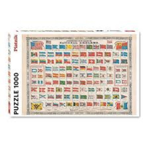 Puzzle 1000 Flags PIAT 553141
