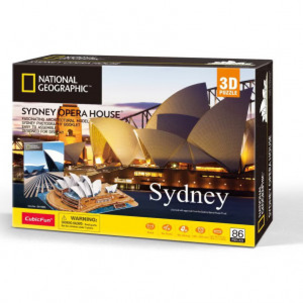 Puzzle 3D - DS1088h „Opera din Sydney”, 86 elemente