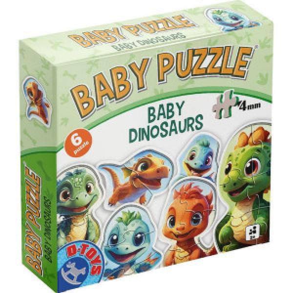 Puzzle big pieces for babies and toddlers - Baby Dino 81155