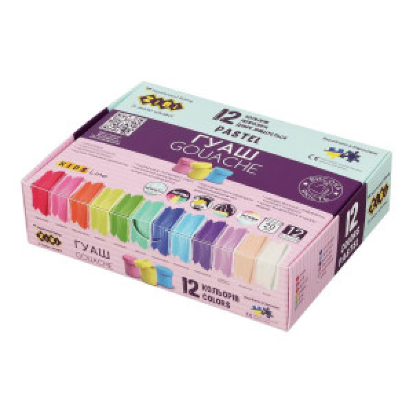 Pastel Gouashe 12 Colors X 20Ml ZB.6692