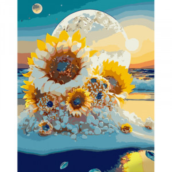 Pictura pe numere (GS1029) Floarea soarelui 40х50 см