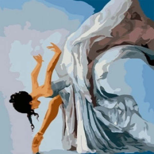 Pictura pe numere SANTI "Танец балерины", 40*50 см_954487