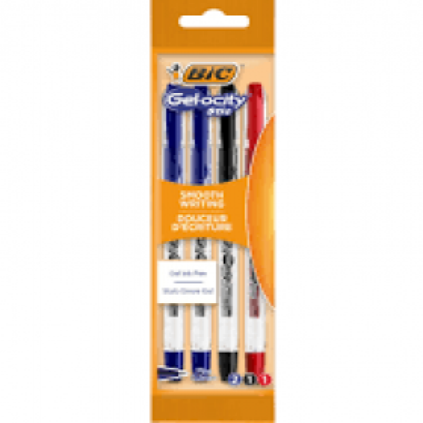 Pix Roller Gelocity Stic-albastru, negru, rosu 4 pcs