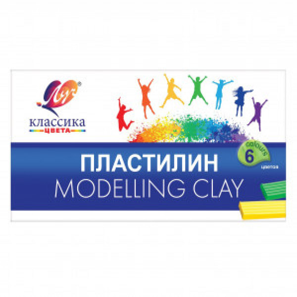 PLASTILINA 6cul. Классика ЛУЧ 120gr. (6)