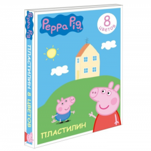 Plastilina 8 цв.  Свинка Пеппа 