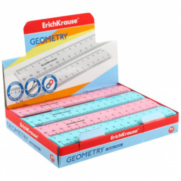 Rigla 53706 plastic ErichKrause® Pastel Mint 15cm (box 44 pcs.)______