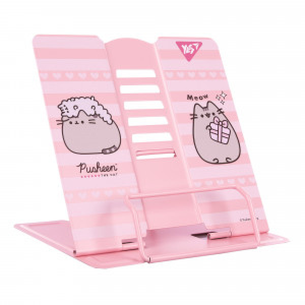 Suport p-u carti Yes Pusheen, металл, розовая 470529