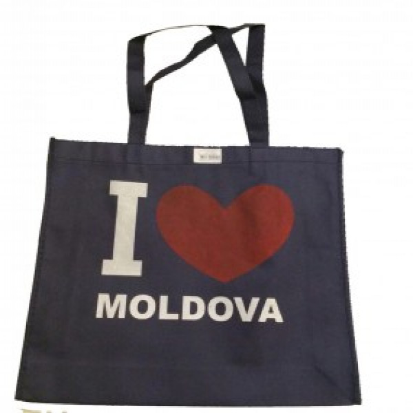 SACOSA decorativa I love Moldova 41x37.5x10