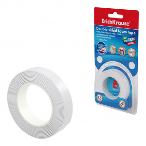 Scoci-dublu 58744 ErichKrause, white, 1mmx12mmx2m (blister 1 pcs)______
