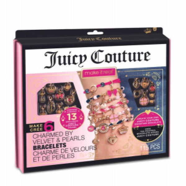 Set creativ, bratari velvet si pierle MIR Juicy Couture Charmed By Velvet &amp; Pearls 4417M