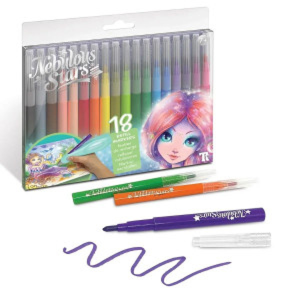 Set de creatie 11537 Nebulous Stars Washable Markers 18-pack