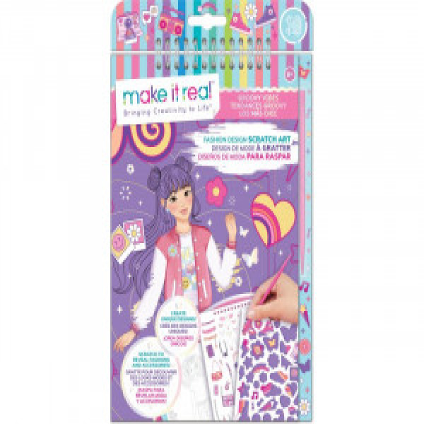 Set de creatie MIR Fashion Design Scratch Art: Groovy Vibes 3211M