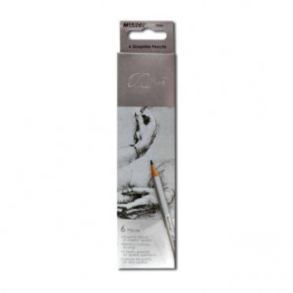 Set de creioane grafit Marco Raffine, 6 buc. 2H-3B_7000-6CB 2H-3B